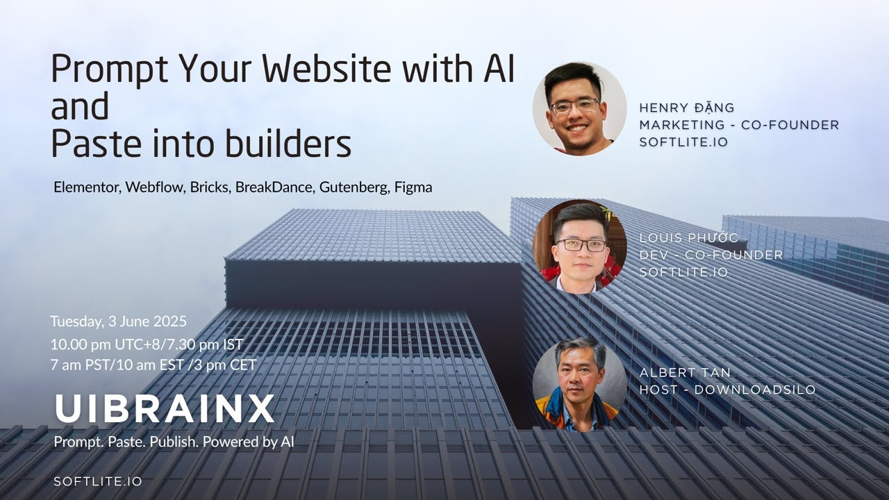 UIBrainX Launch: Build Beautiful WordPress & Webflow Sites, Faster with AI