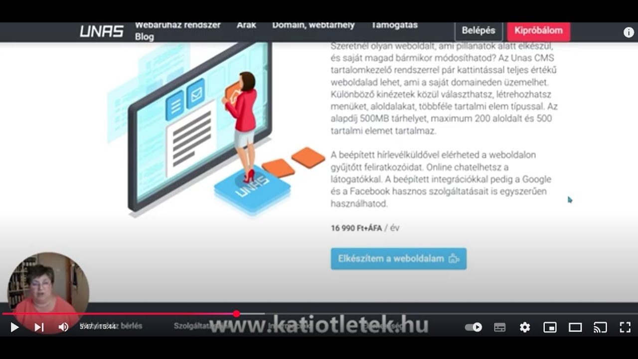 Unas webshop és Unas blog típusú oldalak összehasonlítása - Katiötletek