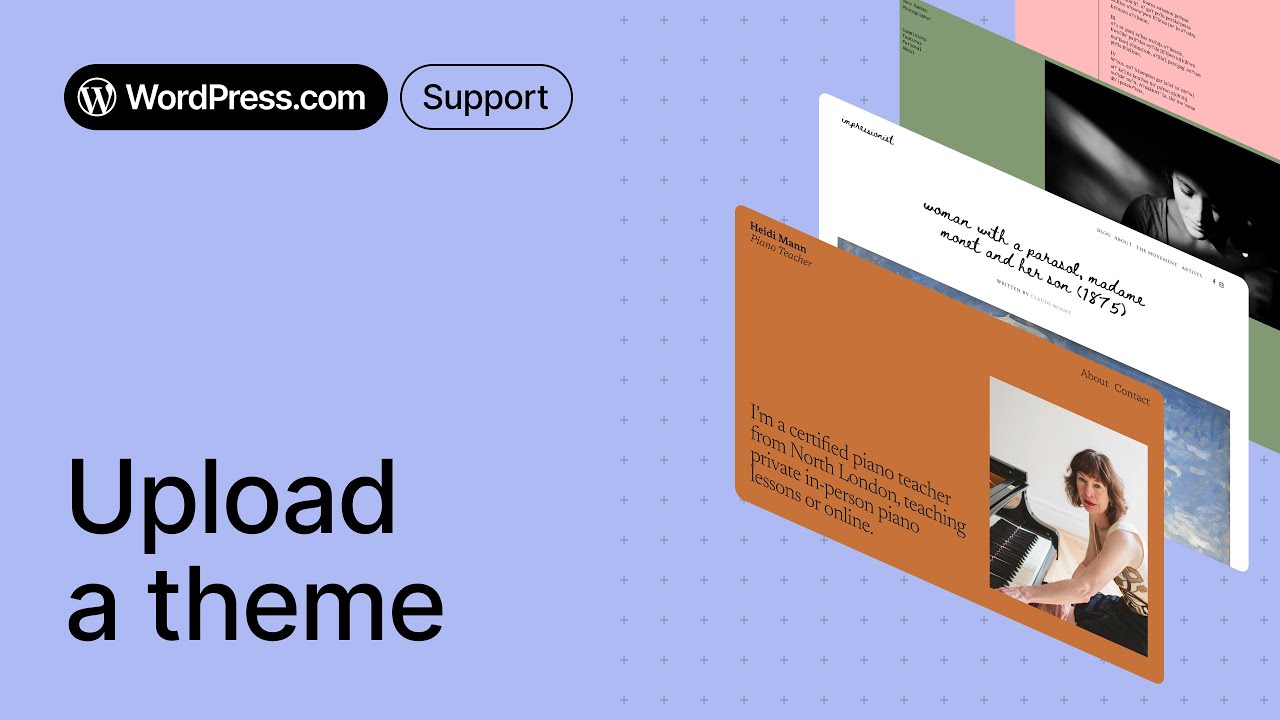 Upload a Theme to WordPress.com
