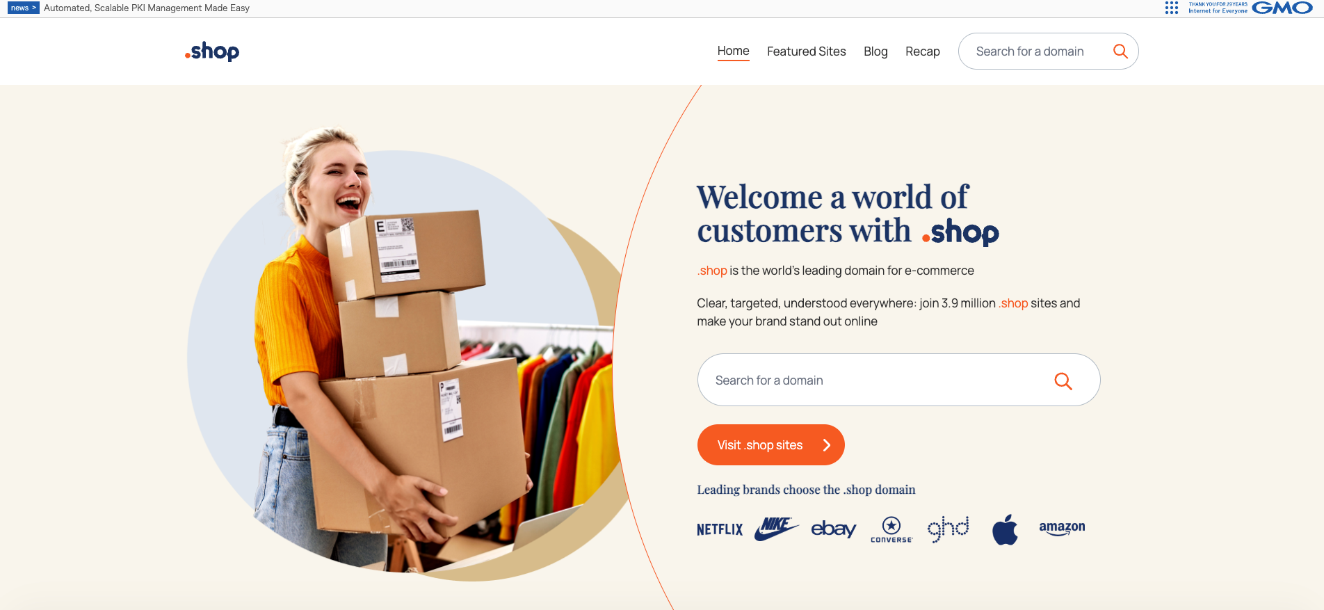 Is .shop a good domain for ecommerce?