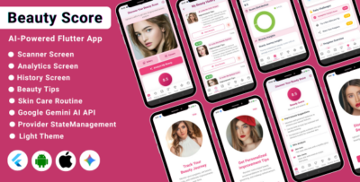 Ai powered beauty score analyzer flutter app skin care app.png