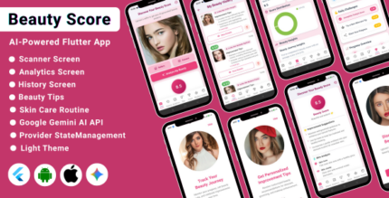Ai powered beauty score analyzer flutter app skin care app.png