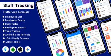 Ai powered staff tracking field management flutter app ui kit employee.png