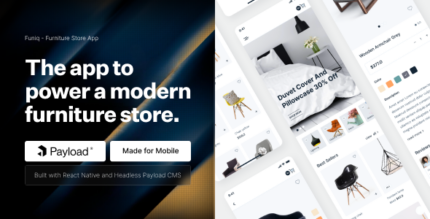 Funiq modern furniture app with payload cms expo version.png