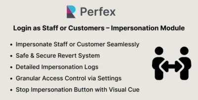 Login as staff or customers impersonation module for perfex crm 201.webp