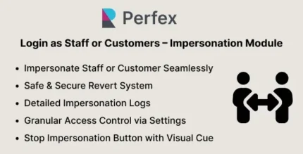 Login as staff or customers impersonation module for perfex crm 201.webp