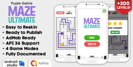 Maze ultimate puzzle game android studio project with admob ads ready to.jpg