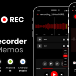 Mj voice recorder audio memos with admob facebook ads android.png