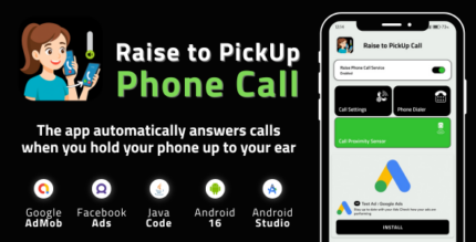 Raise to pickup phone call with admob facebook android.png